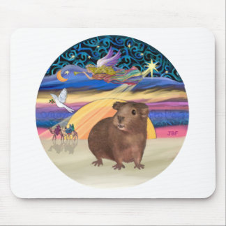 Christmas Star - Guinea Pig 3 Mouse Pad