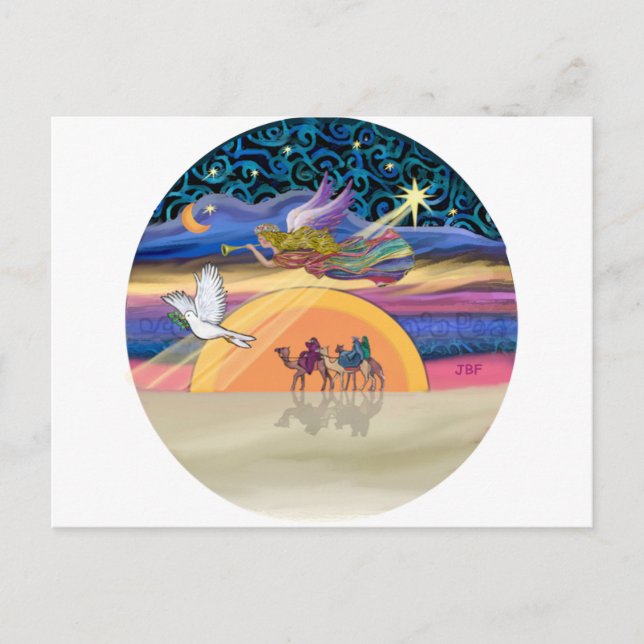 Christmas Star Holiday Postcard (Front)