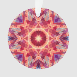 Christmas Star Jolly Red Fun Purple Bright Yellow Ornament