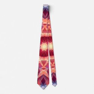 Christmas Star Jolly Red Winter Blue Gold Yellow Tie