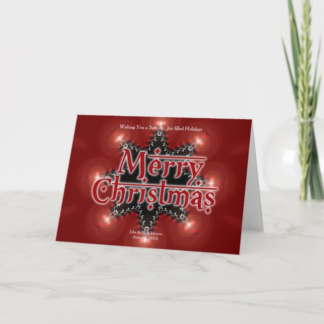 Christmas Star Light Card (Front)