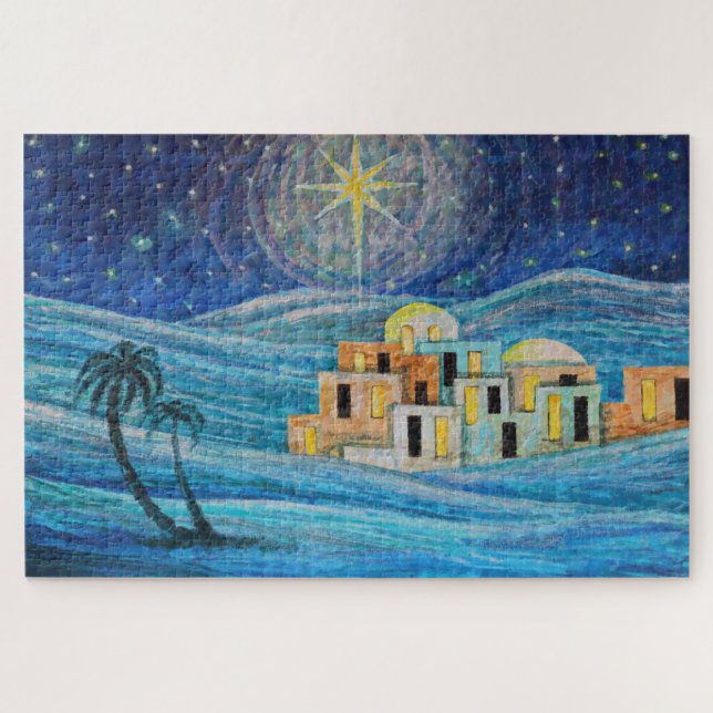 Christmas Star Peace Little Town Puzzle (Horizontal)