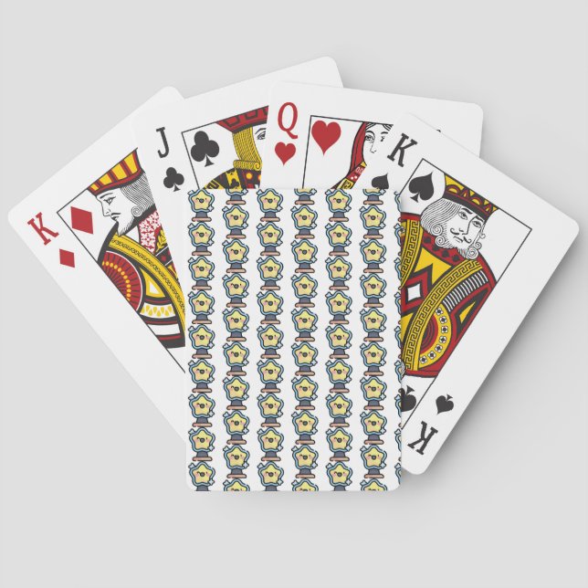 christmas star playing cards (Back)