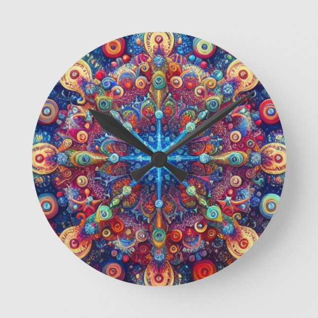 CHRISTMAS STAR ROUND CLOCK (Front)