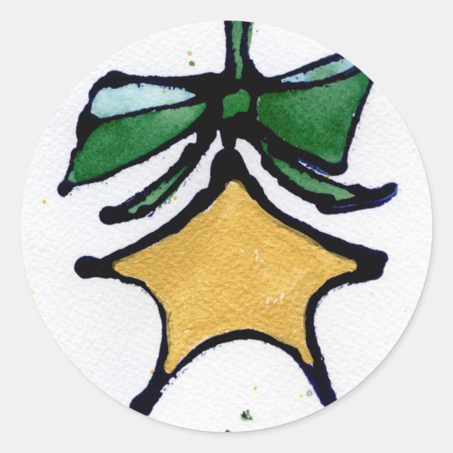 Christmas Star Sticker (Front)