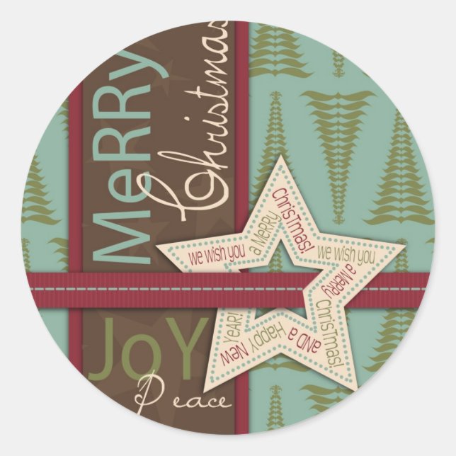Christmas Star Sticker (Front)