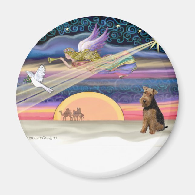 Christmas Star - Welsh Terrier Magnet (Front)