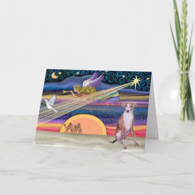 Christmas Star - Whippet 7 Holiday Card (Front)