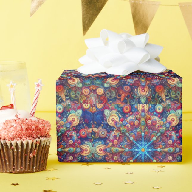 CHRISTMAS STAR WRAPPING PAPER (Birthday Party)