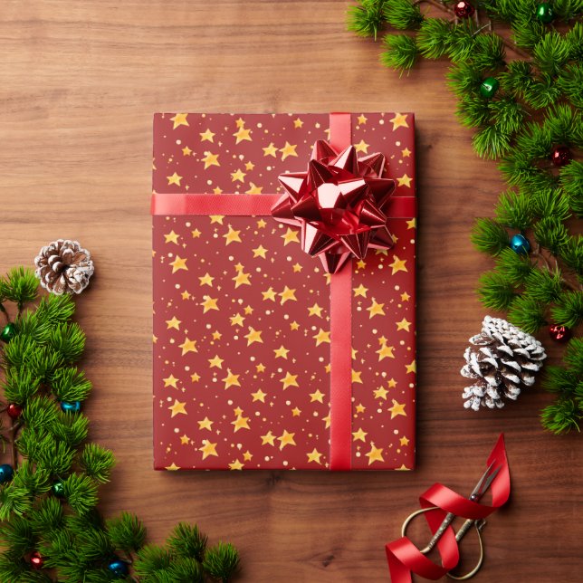 Christmas Star Wrapping paper  (Holiday Gift)