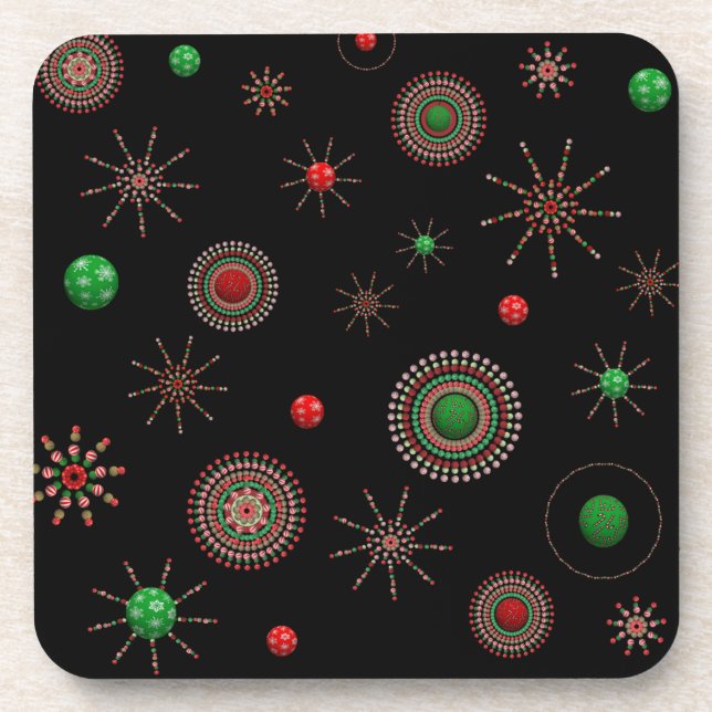 Christmas Starburst Coaster (Front)