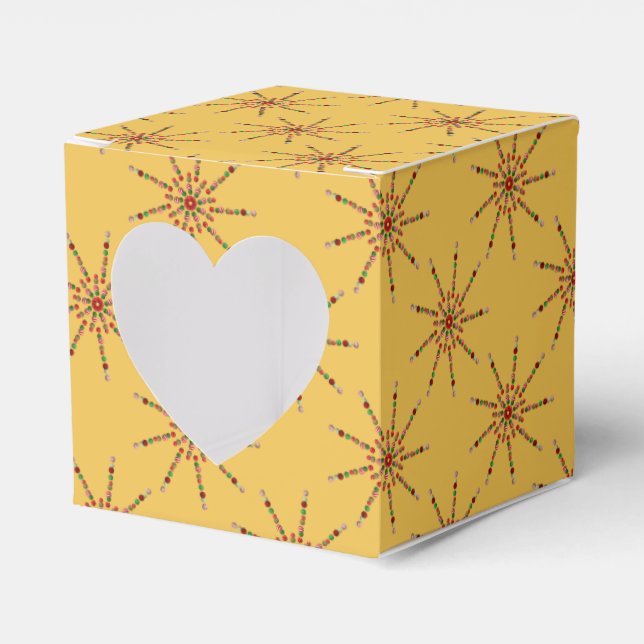 Christmas Starburst Favour Box (Front Side)
