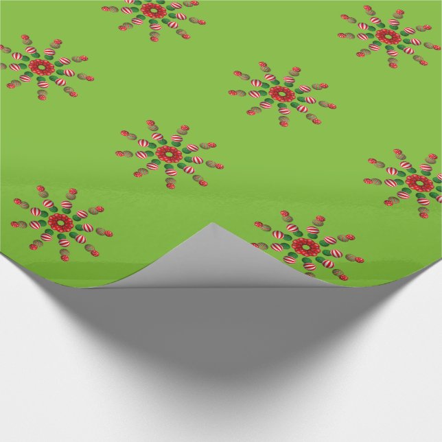 Christmas Starburst Wrapping Paper (Corner)