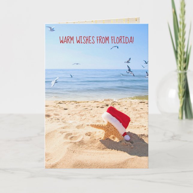Christmas starfish from tropical climate card (Front)