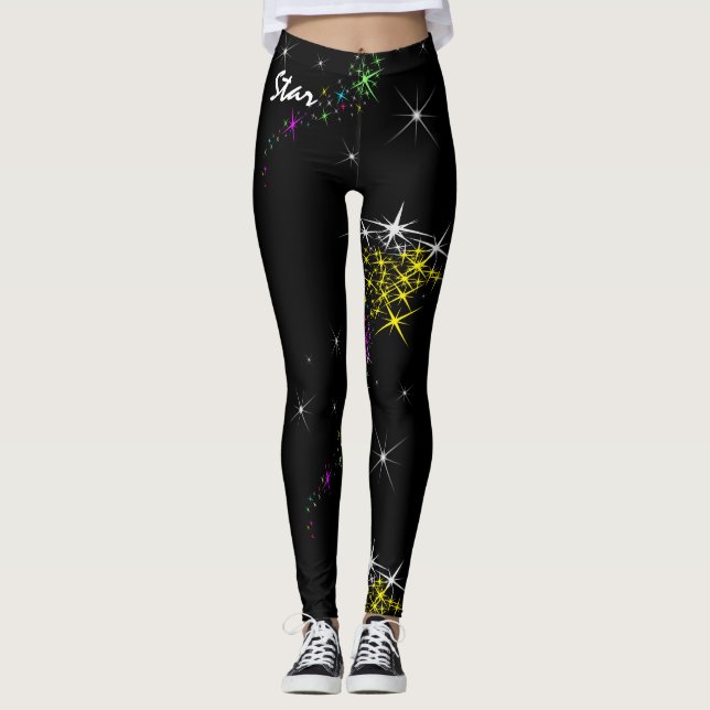 Christmas Starry Night Leggings (Front)