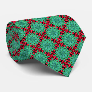 Christmas Stars and Bows Neck Tie