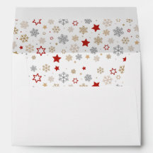 Christmas Stars and Snowflakes Pattern