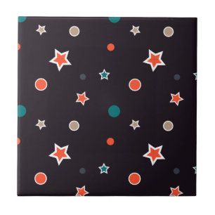 Christmas Stars Ceramic Tile