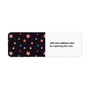 Christmas Stars Custom Return Address Labels