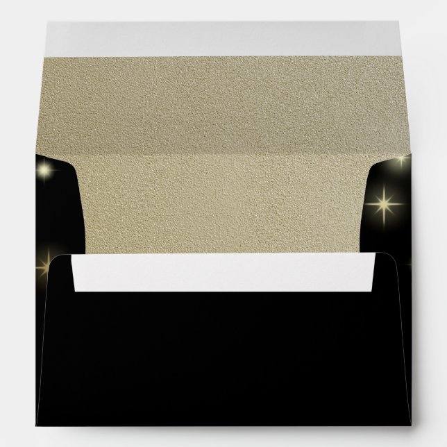 Christmas Stars Festive Envelope (Back (Bottom))
