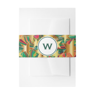 CHRISTMAS STARS Personalised Stationery Invitation Belly Band