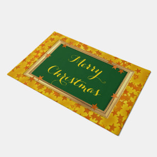 Christmas Stars Photo Frame + your photo and Text Doormat