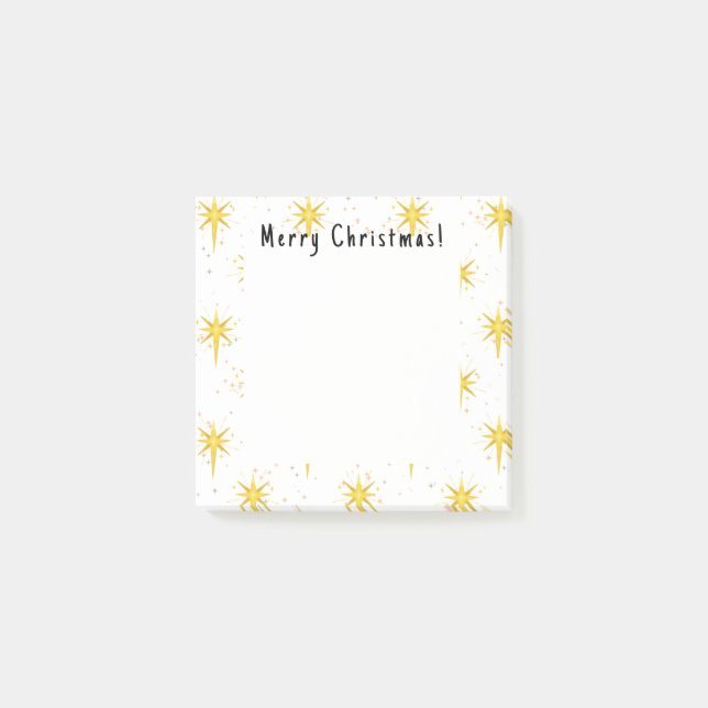 Christmas Stars post it notes (Front)