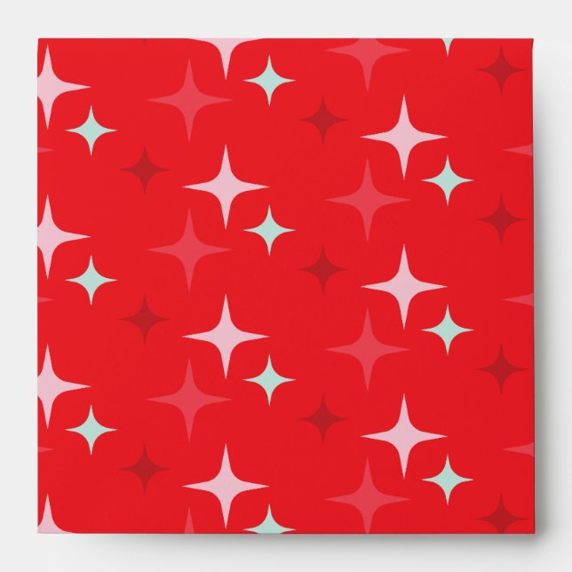 Christmas Stars Square Envelope (Front)