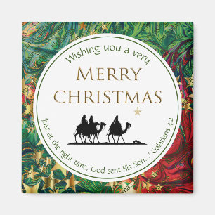 CHRISTMAS  STARS Three Wise Men Festive Scripture Magnet