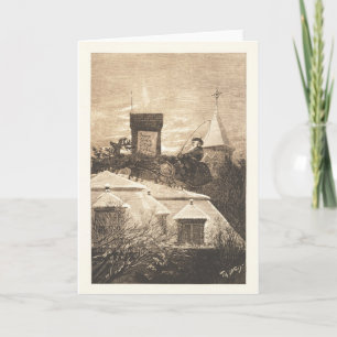 Christmas Station, Thomas Nast, 1889 Holiday Card