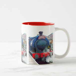 CHRISTMAS STEAM TRAINS Two-Tone COFFEE MUG