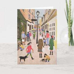 Christmas Steps Bristol 1989 Holiday Card