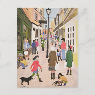 Christmas Steps Bristol 1989 Holiday Postcard