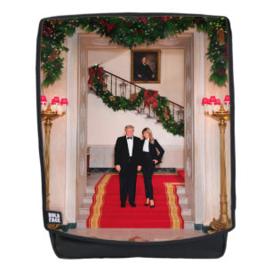 Christmas steps President Donald Trump & Melania Backpack