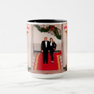 Christmas steps President Donald Trump & Melania Mug