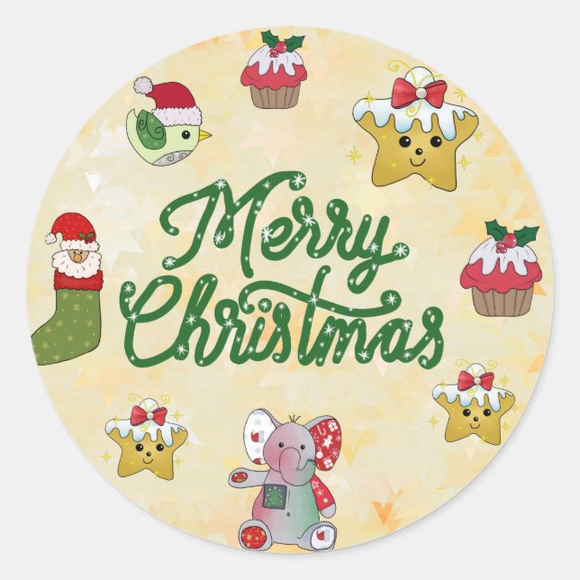 Christmas sticker (Front)