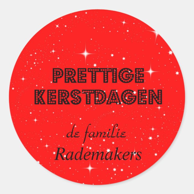 Christmas sticker (Front)