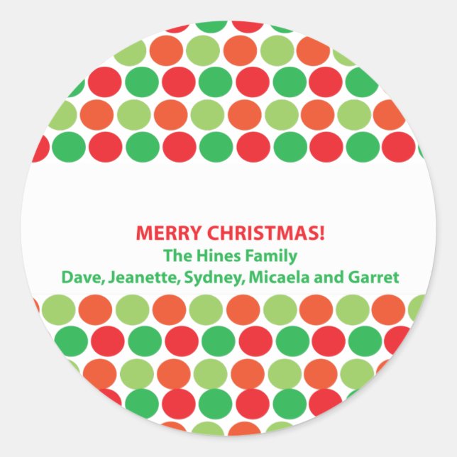 Christmas Sticker (Front)