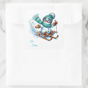 Christmas Sticker Gift Tags