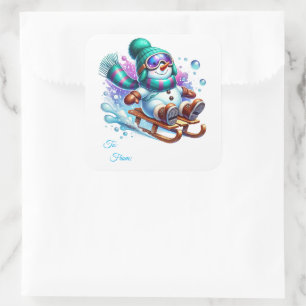 Christmas Sticker Gift Tags