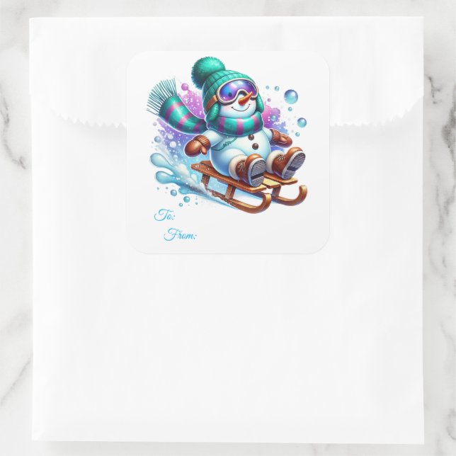 Christmas Sticker Gift Tags (Bag)