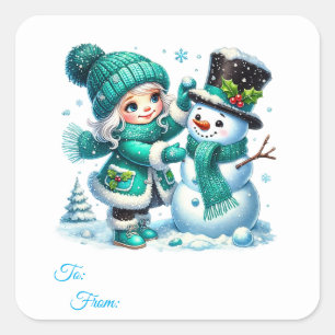 Christmas Sticker Gift Tags