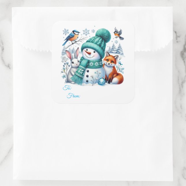 Christmas Sticker Gift Tags (Bag)