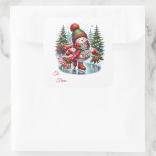 Christmas Sticker Gift Tags