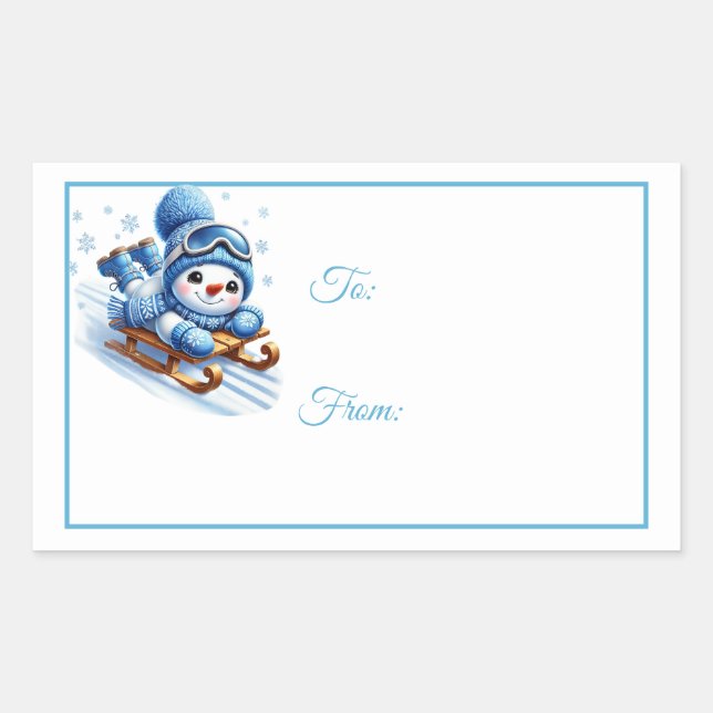 Christmas Sticker Gift Tags (Front)