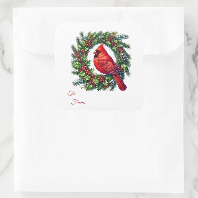 Christmas Sticker Gift Tags (Bag)