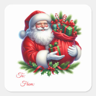 Christmas Sticker Gift Tags