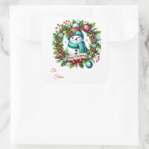 Christmas Sticker Gift Tags