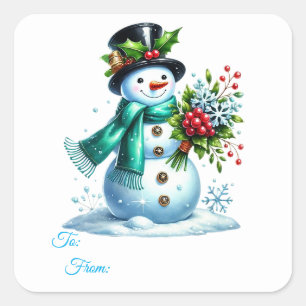 Christmas Sticker Gift Tags