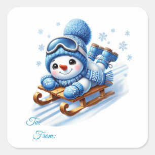 Christmas Sticker Gift Tags